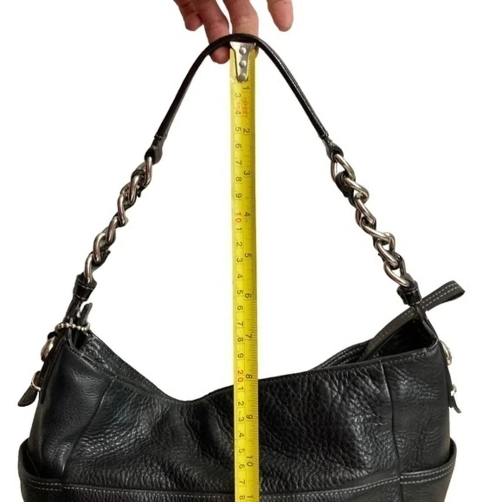 Coach Madison Tribeca Black Leather Shoulder Bag 14109
